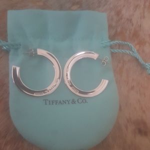 Tiffany & Co. 1837 Flat Hoop Earrings